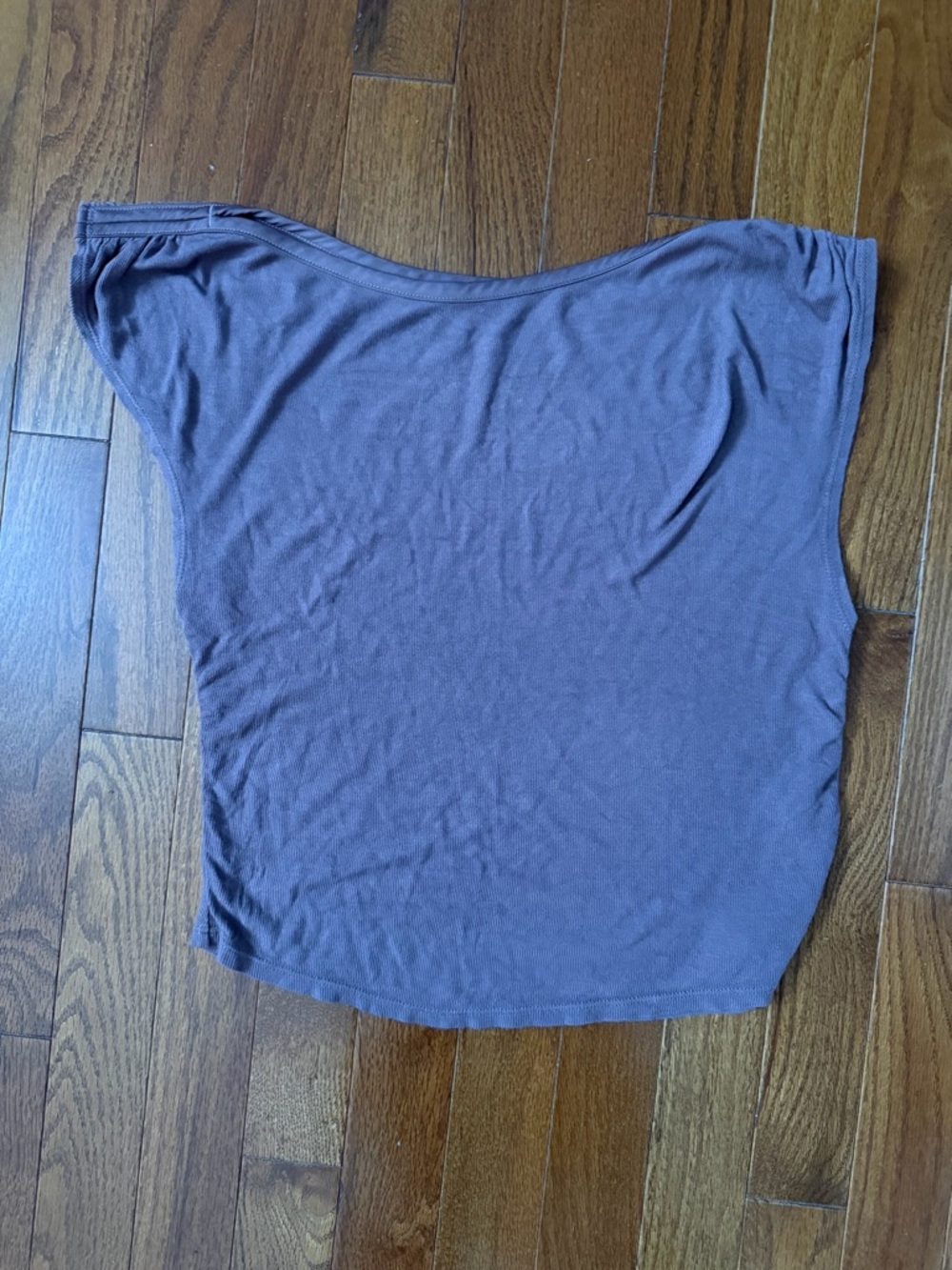 Free People One-Shoulder Tank in Dusty Mauve/Tan Size M It is not Purple, lol.